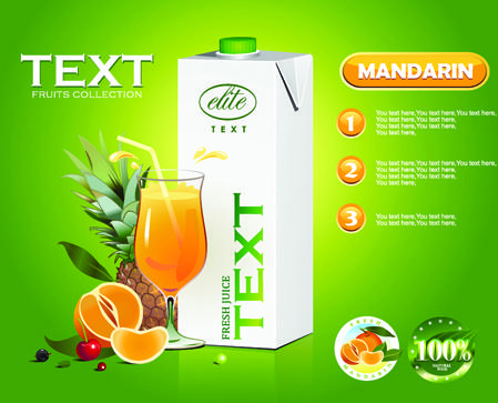 juice advertisement publicize poster creative vector