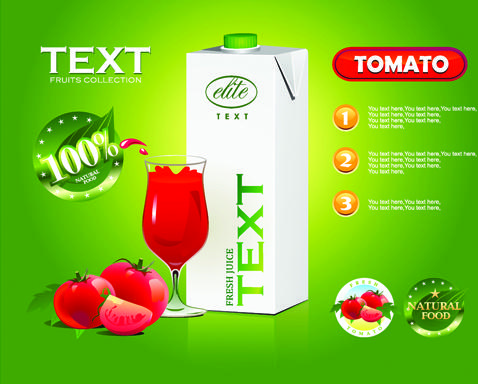 juice advertisement publicize poster creative vector