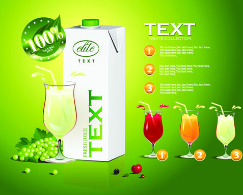 juice advertisement publicize poster creative vector