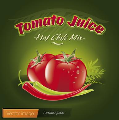 fresh tomato retro style poster vector