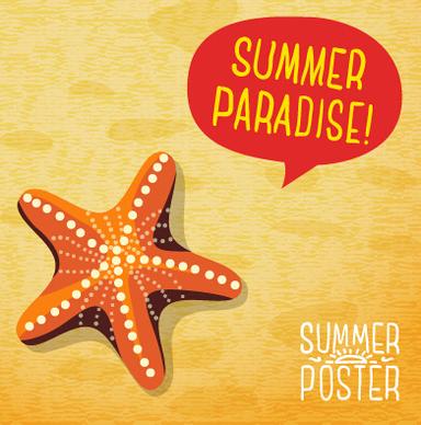 retro summer advertising poster vector set