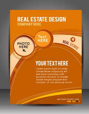 modern business flyer and cover brochure vector