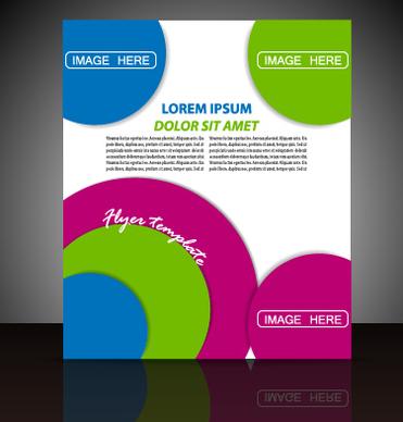 modern business flyer and cover brochure vector