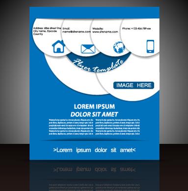 modern business flyer and cover brochure vector