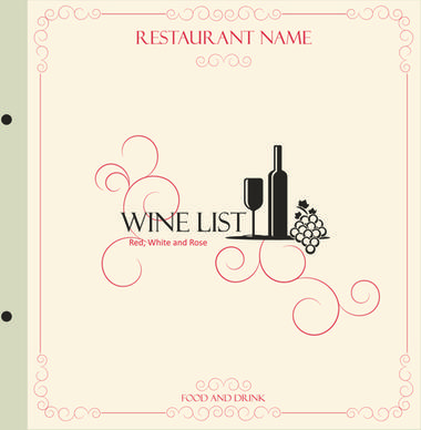 classic retro restaurant menu cover vector