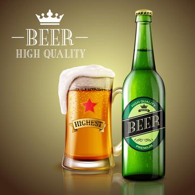 fresh beer creative design vector