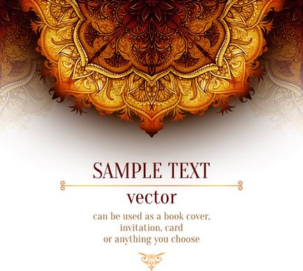 luxury floral book cover design vector