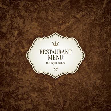 modern restaurant menu design graphic set