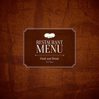 modern restaurant menu design graphic set