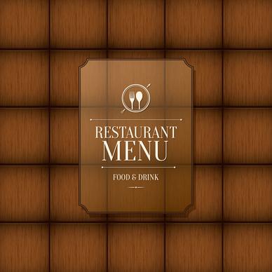 modern restaurant menu design graphic set