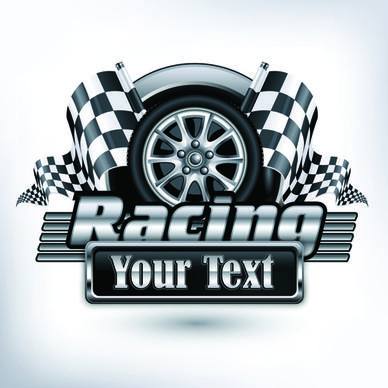 racing poster creative vector