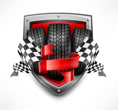 racing poster creative vector