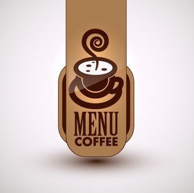 coffee menu cover design vector