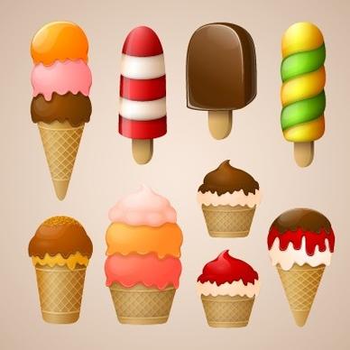 different ice cream creative design