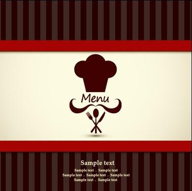 modern restaurant menu cover design vector