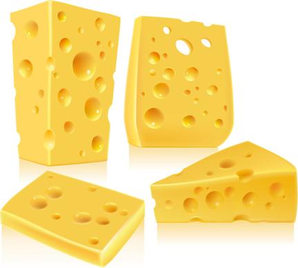 shiny cheese design vector