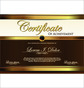 modern certificate creative design vector set