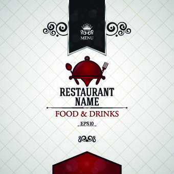 creative restaurant menu covers vector graphic