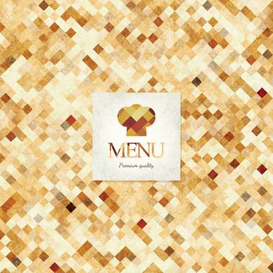 set of menu cover design vector