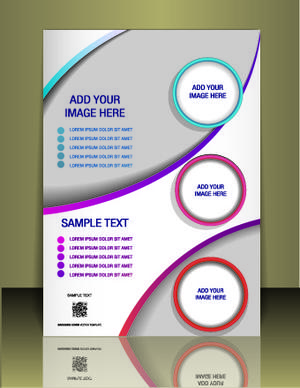 cover flyer creative design vector