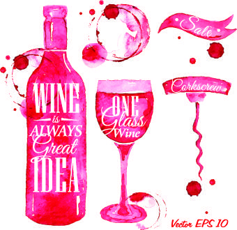 wine creative design vector graphics