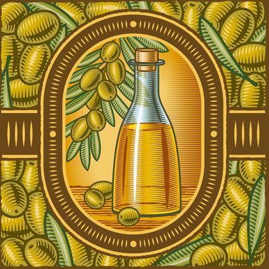 vintage with retro olives design vector