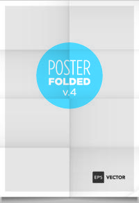 blank poster template vector