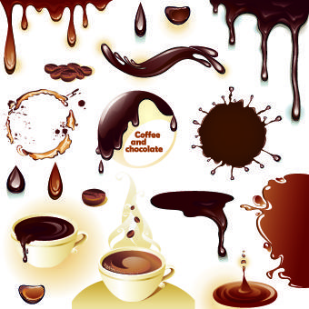 splash drinks design vector