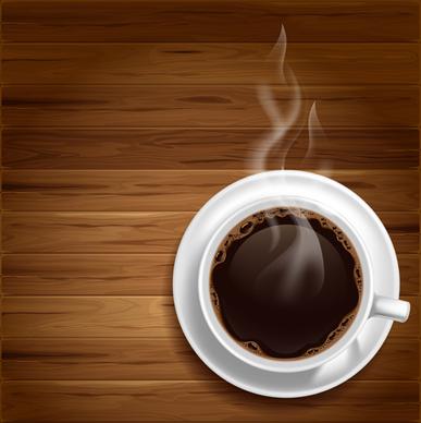 hot coffee vector