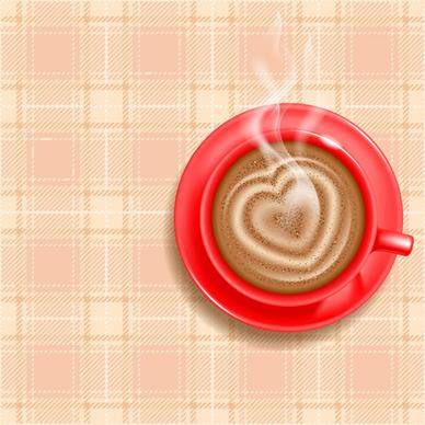 hot coffee vector