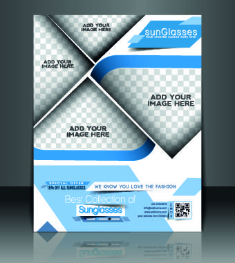 business flyer and brochure cover design vector