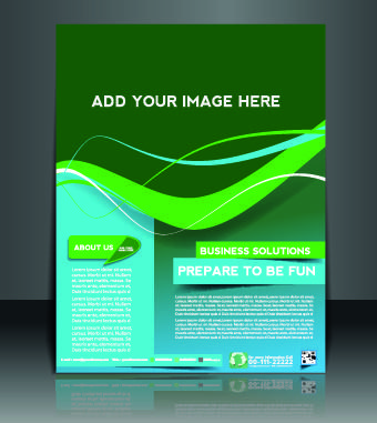 business flyer and brochure cover design vector