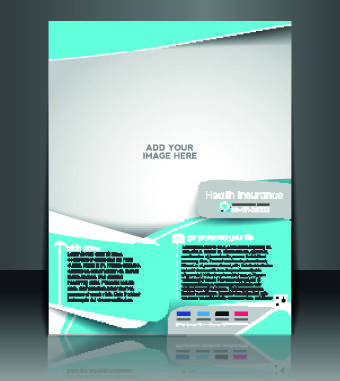 business flyer and brochure cover design vector