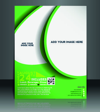 business flyer and brochure cover design vector