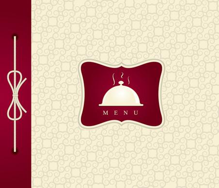 elegant menu cover design vector