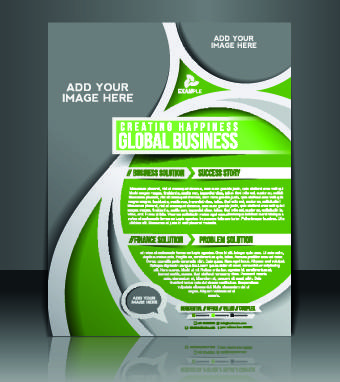 business flyer and brochure cover design vector