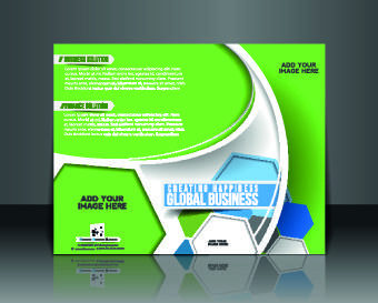 creative modern flyer design vector