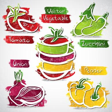 fruits abstract design vector