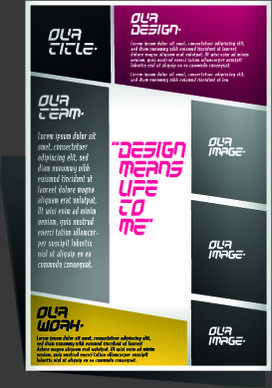 modern flyers and brochure design vector