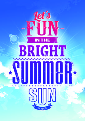 excellent summer party flyer design elements