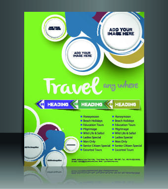 business flyer and brochure cover design vector