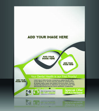 business flyer and brochure cover design vector