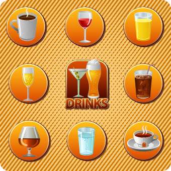 various food and drink design vector