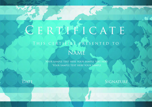 best certificates design vector set