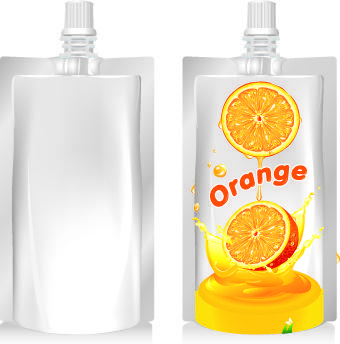 packing juice design vector