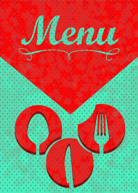 vintage menu covers vector