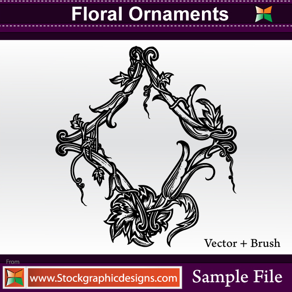 floral ornaments vector art