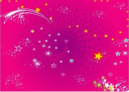 red stars background vector art