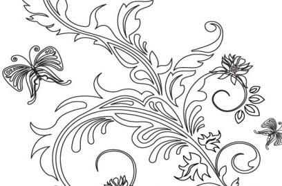 floral ornaments vector art