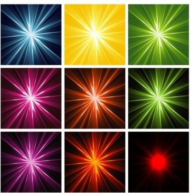 light rays background design vector